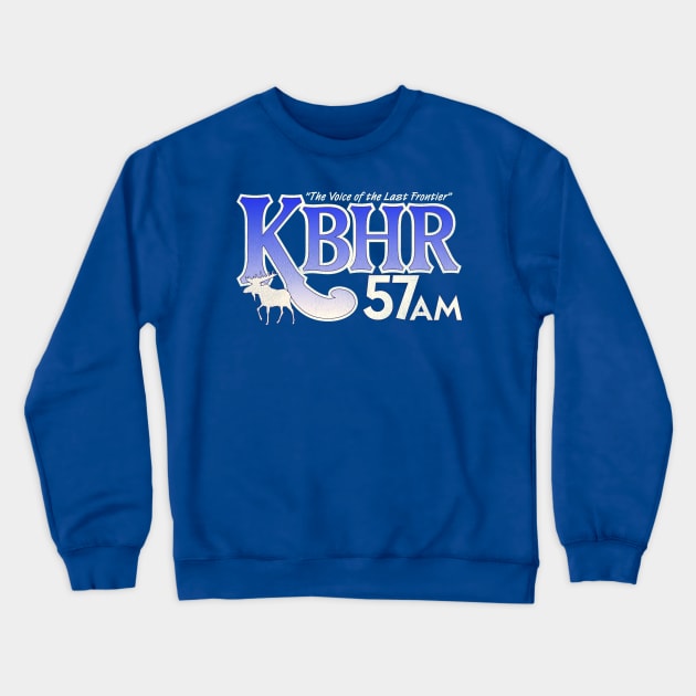 KBHR 57 AM - Northern Exposure Radio Station Crewneck Sweatshirt by darklordpug